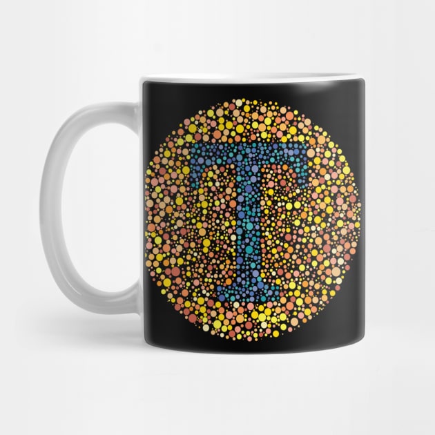 Letter T Ishihara Test by CorneaDesigns